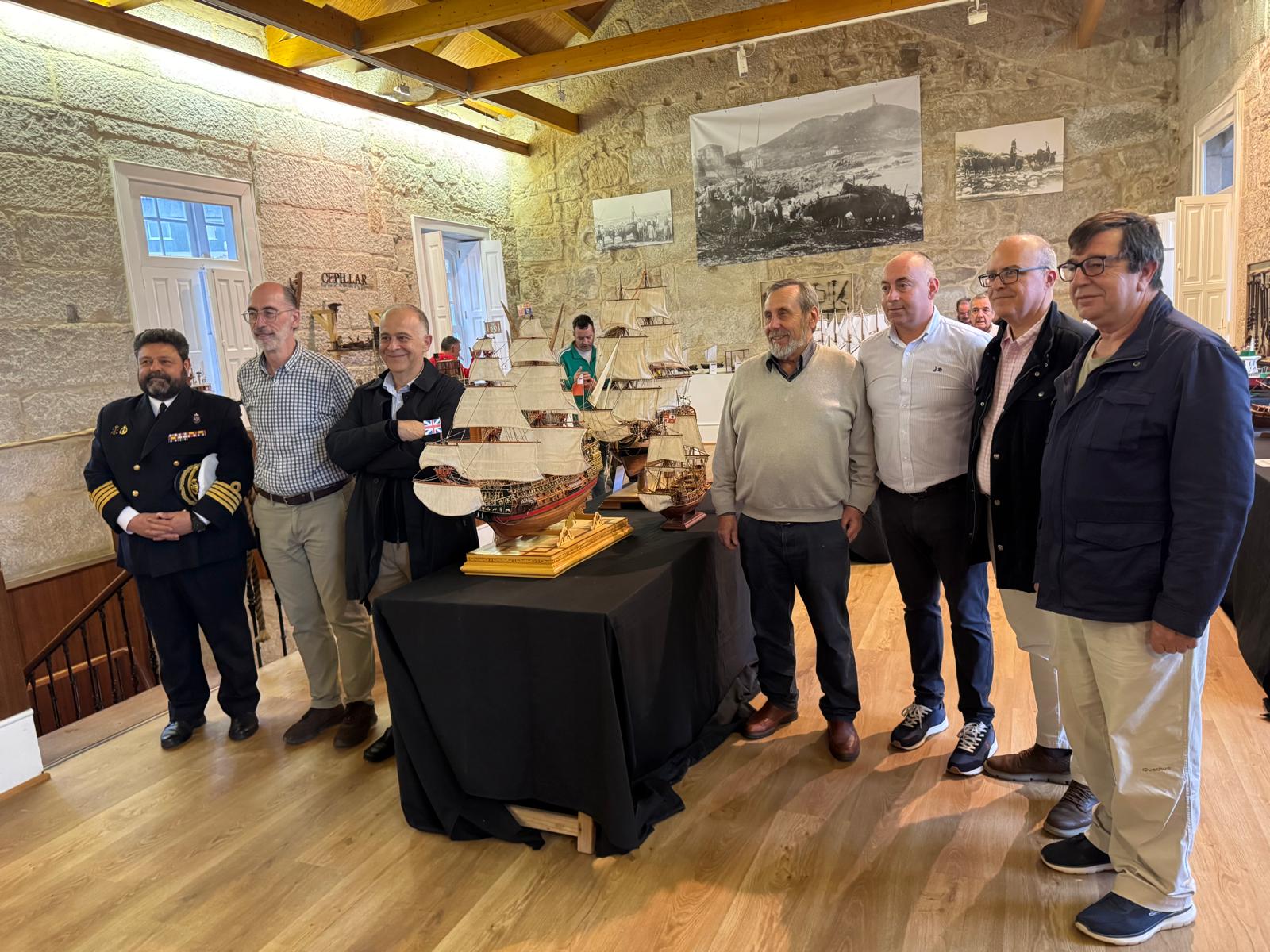 Baiona alberga una exposición de maquetas navales