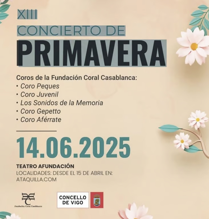 Concierto: XIII Concierto de Primavera Vigo 2025