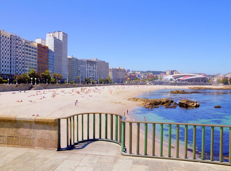 Playa de Riazor Coruña