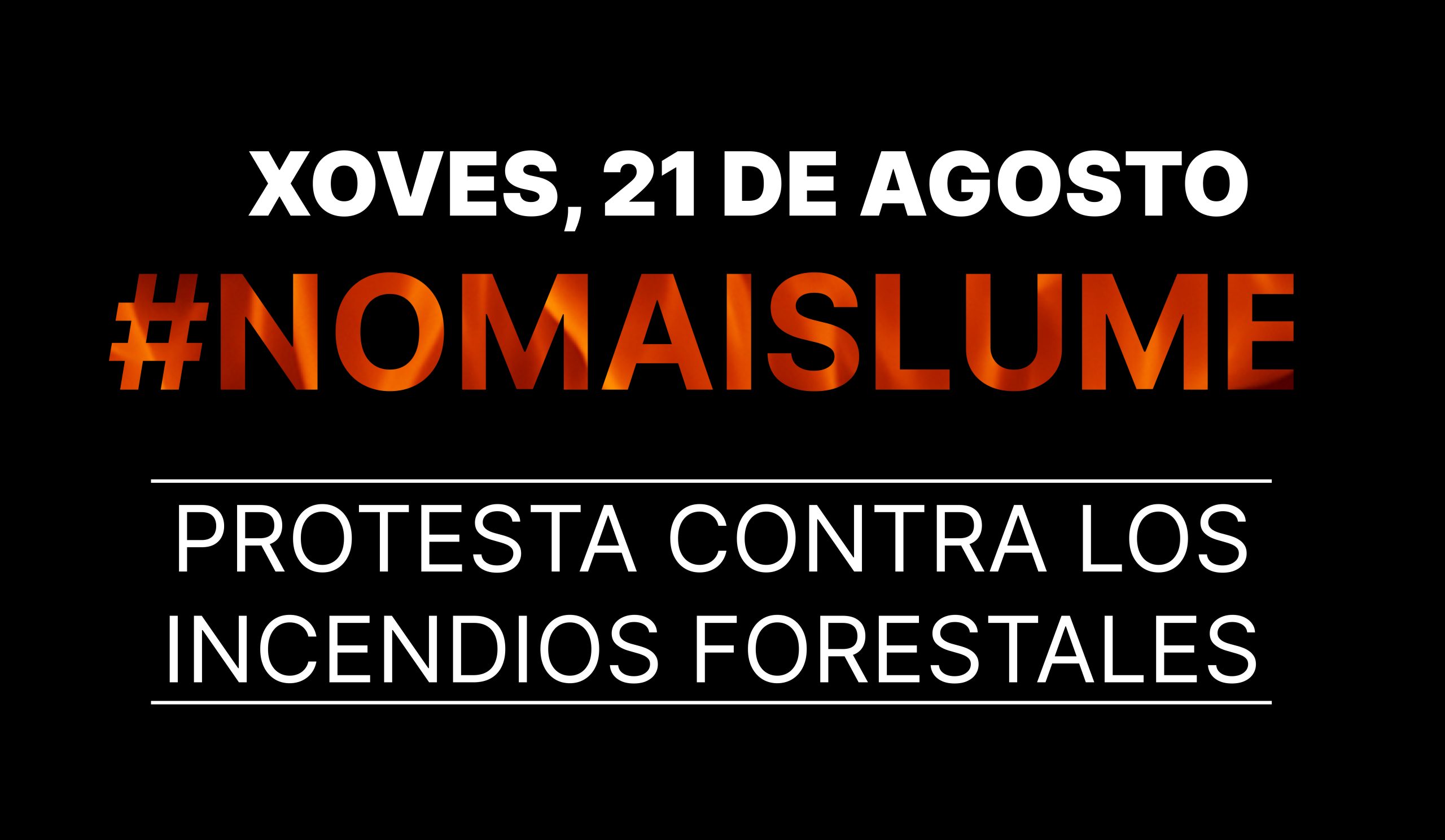 Concentraciones en contra de los incendios en Galicia