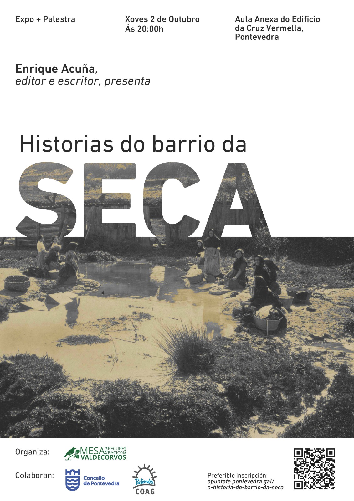 Charla “Historias del barrio de A Seca” con Enrique Acuña en Pontevedra